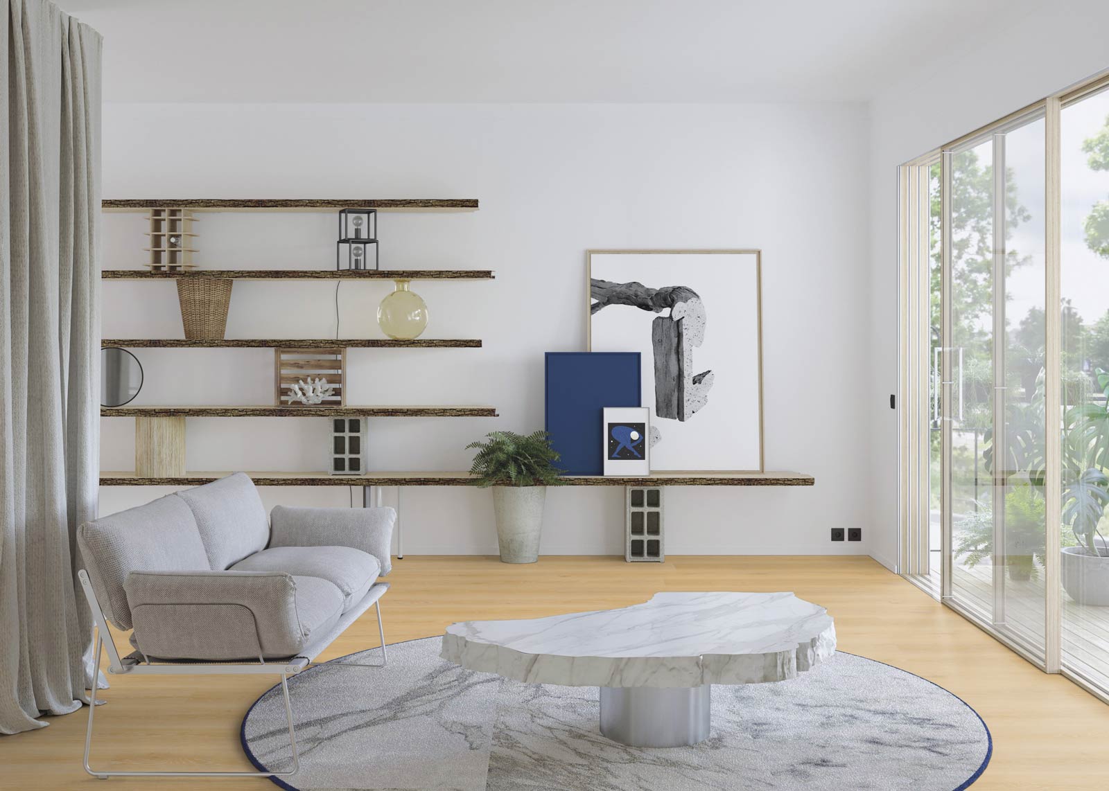 Tarkett Designboden Starfloor Click Ultimate 55 Highland Oak Light Natural Planke 4V Akustikrücken Raum4