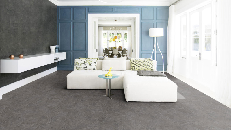 Tarkett Design flooring Starfloor Click Ultimate 55 Old Stone Antracite Tile 4V Acoustic backing main product photo
