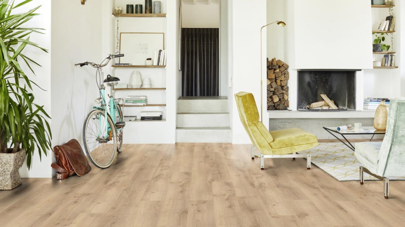 Tarkett Sol design iD Click Ultimate 55 Classics Rustic Oak Beige Lame 4V main product photo