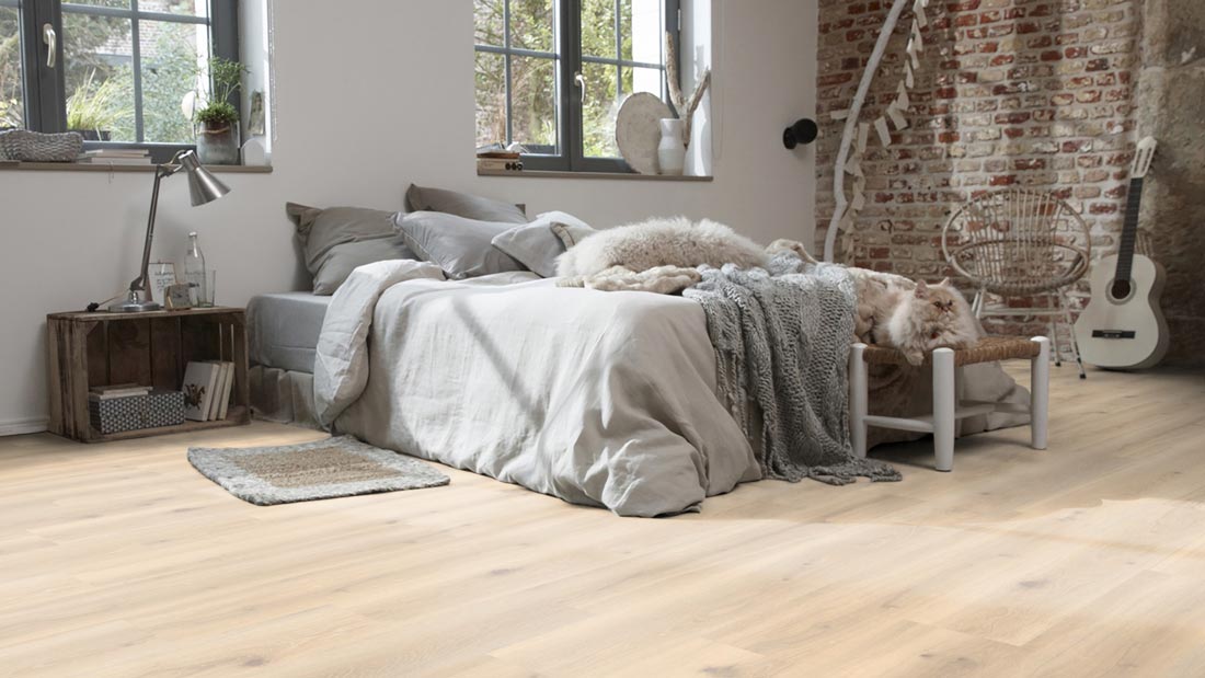 Tarkett Designboden iD Click Ultimate 55 Naturals Forest Oak Pistaccio Shell Planke 4V Raum3