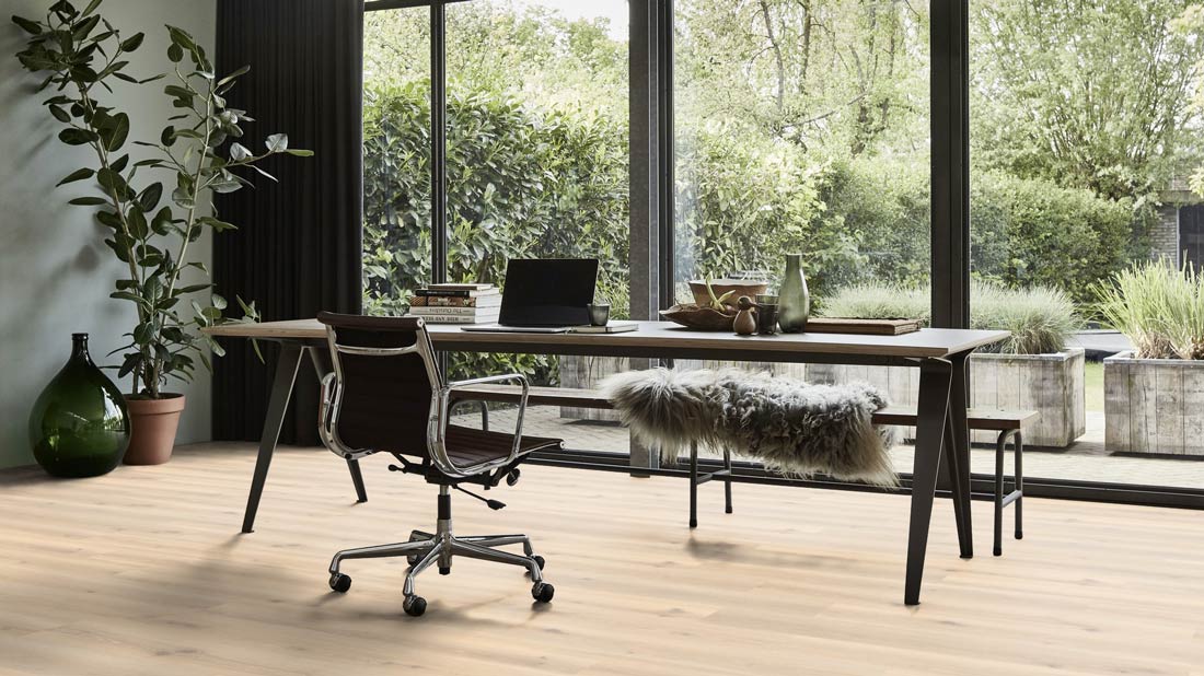 Tarkett Designboden iD Click Ultimate 55 Naturals Forest Oak Pistaccio Shell Planke 4V Raum4