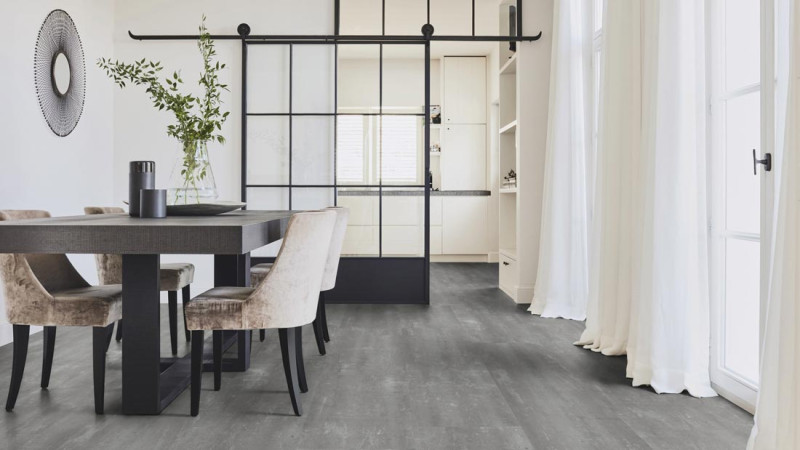 Tarkett Design flooring iD Click Ultimate 70 Classics Composite Cool Grey Tile 4V main product photo