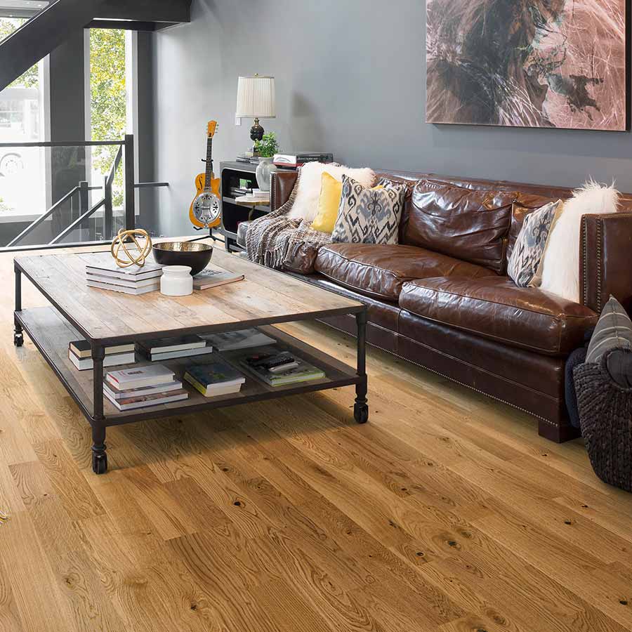 Tarkett Parquet Pure Rustic Oak 2 Lamas Proteco Natura, cepillado