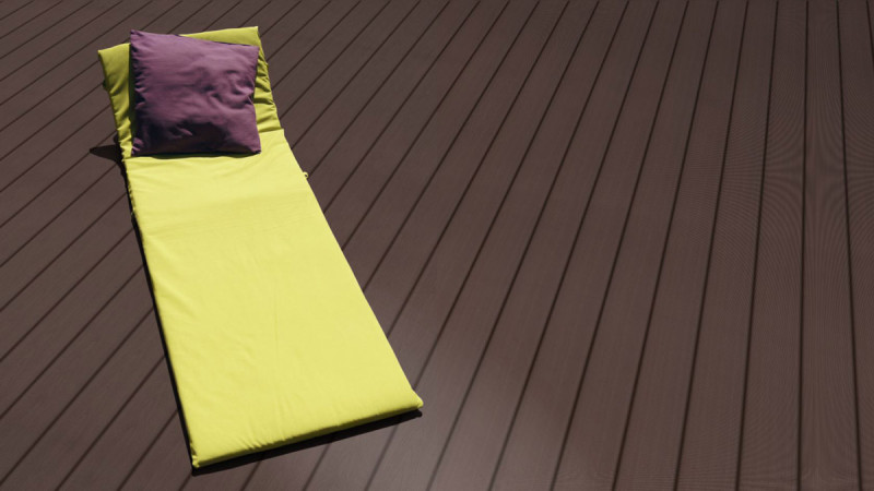 Decking WPC Prime Marrón Oscuro en relieve/acanalado 22 x 143 x 3600 main product photo