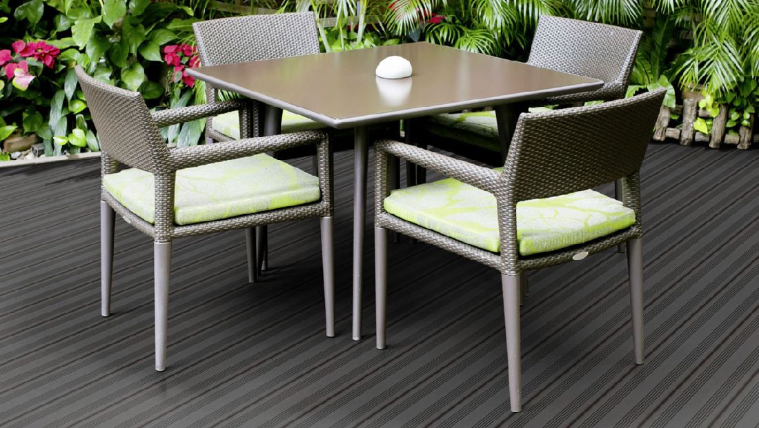 Terrassendiele WPC Prime Dunkelgrau französisch/struktur 3D 22 x 143 x 3000-4800 R8