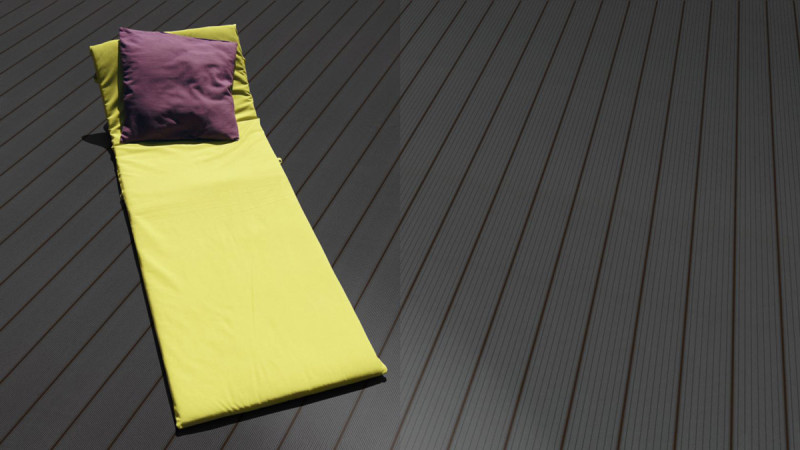 Terrassendiele WPC Smart Dunkelgrau gerillt/genutet 22 x 143 x 3600 main product photo