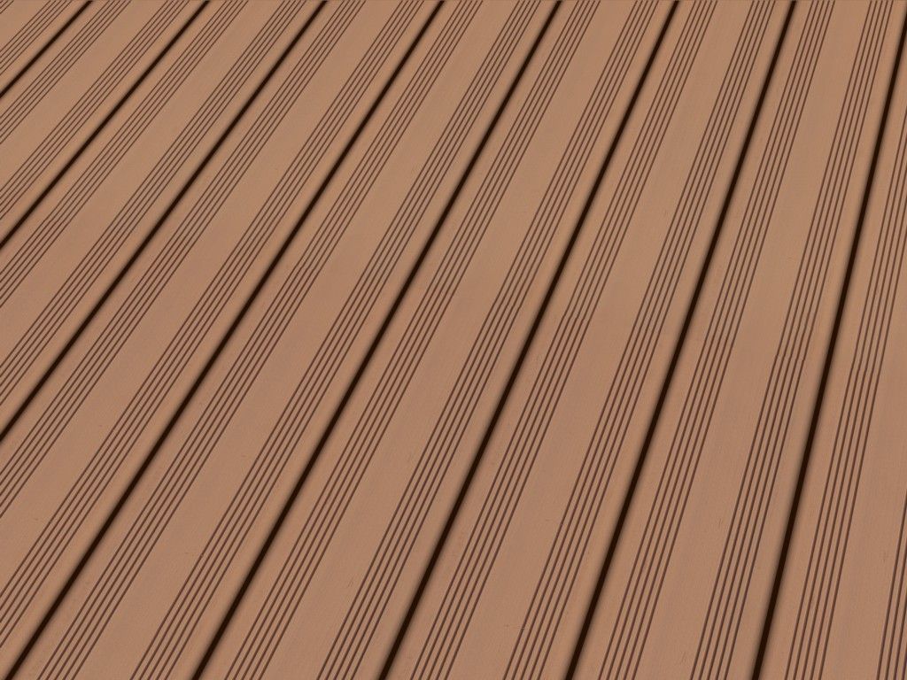 Terrassendiele WPC Prime Hellbraun französisch/struktur 3D 22 x 143  R1