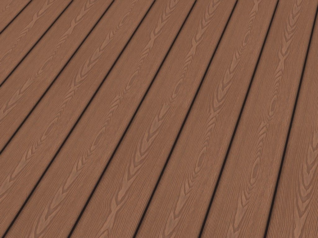 Terrassendiele WPC Prime Hellbraun französisch/struktur 3D 22 x 143  R3