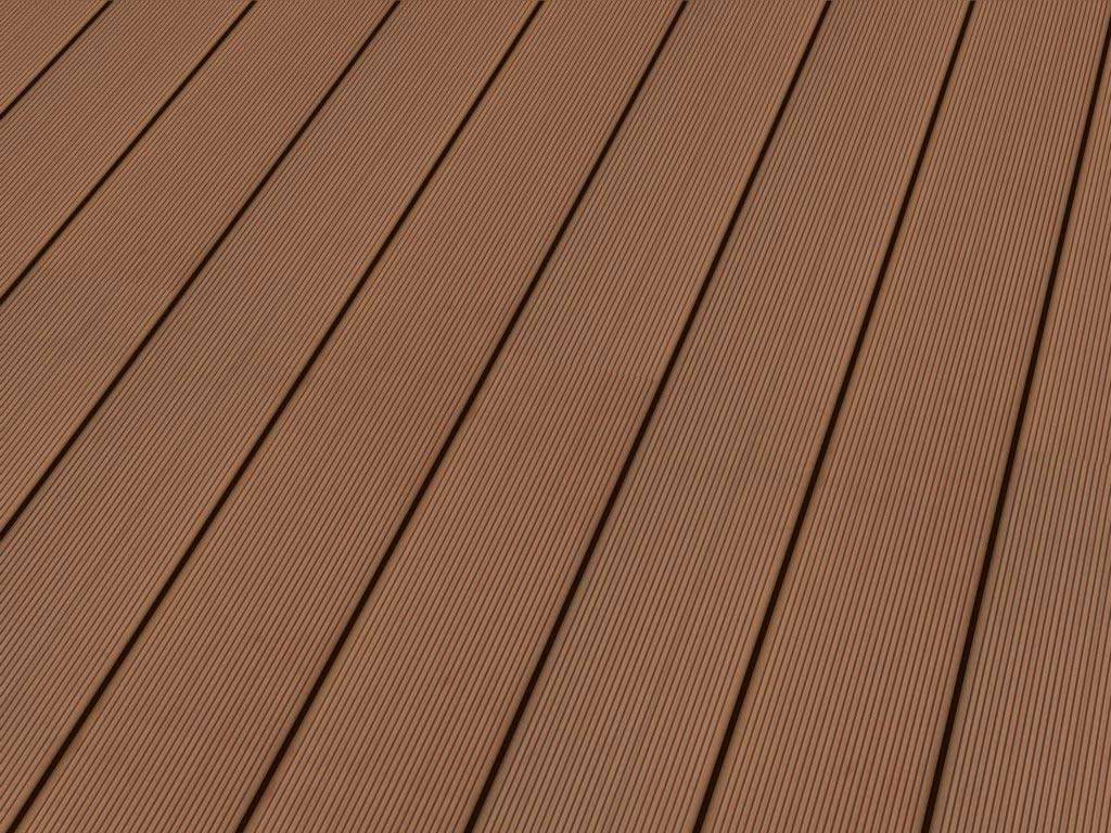 Terrassendiele WPC Prime Hellbraun gerillt/genutet 22 x 143 x 3000-4800
