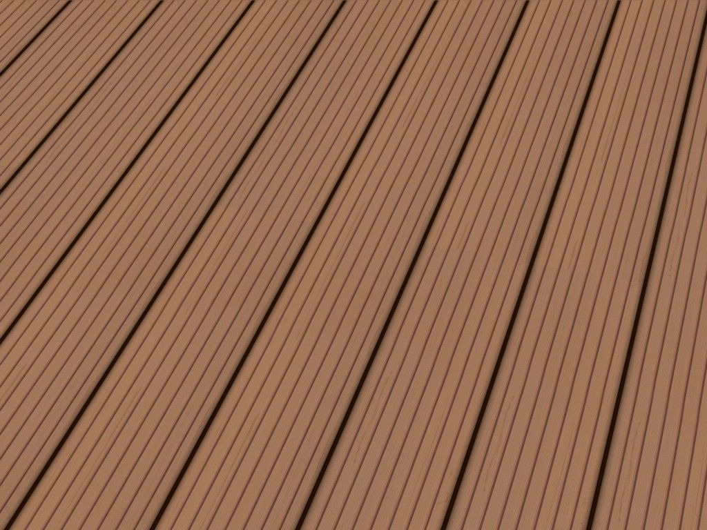 Terrassendiele WPC Prime Hellbraun gerillt/genutet 22 x 143 x 3000-4800