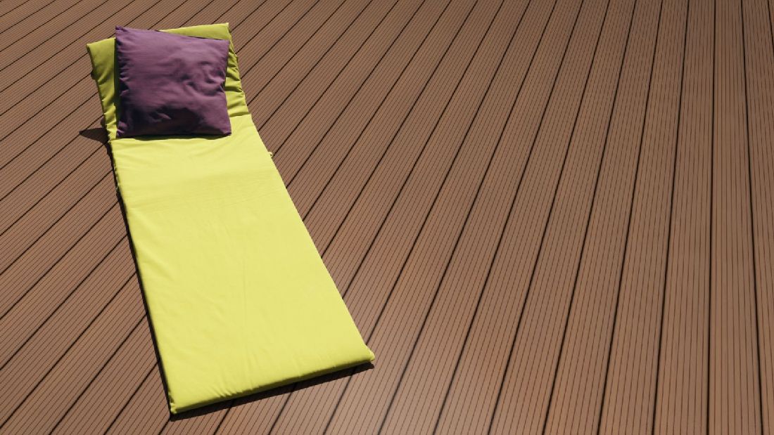 Terrassendiele WPC Prime Hellbraun gerillt/genutet 22 x 143 x 3000-4800