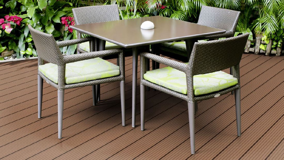 Terrassendiele WPC Prime Hellbraun gerillt/genutet 22 x 143 x 3000-4800