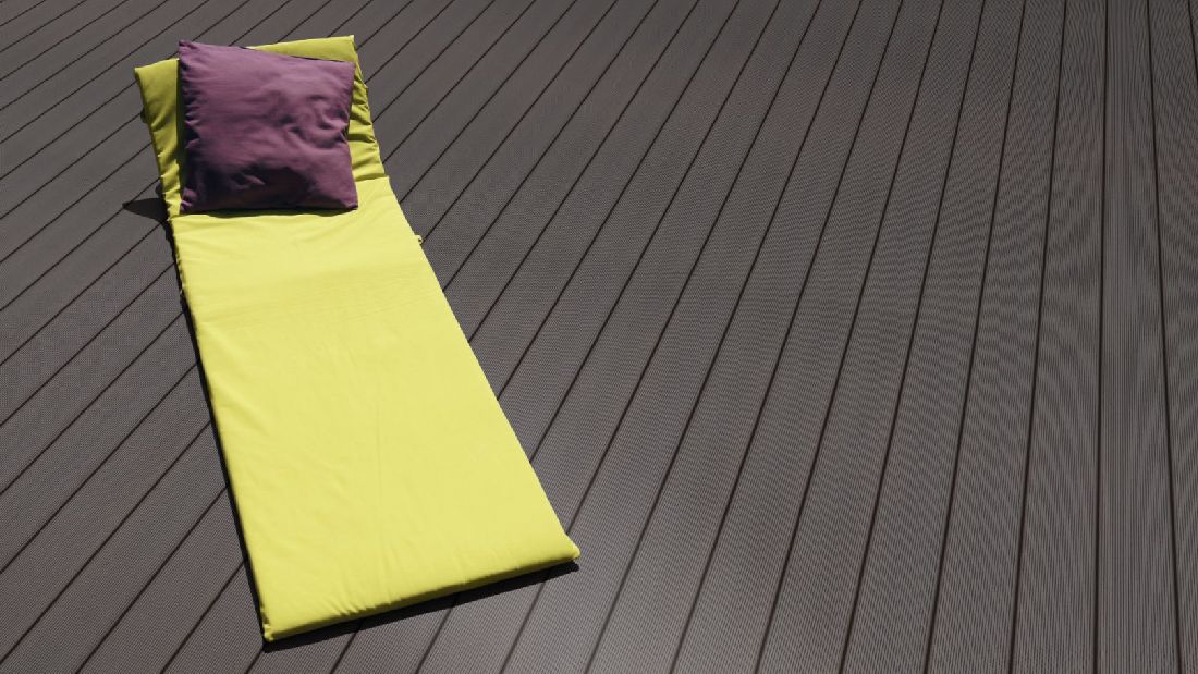 Terrassendiele WPC Prime Hellgrau gerillt/genutet 22 x 143 x 3000-4800 R6