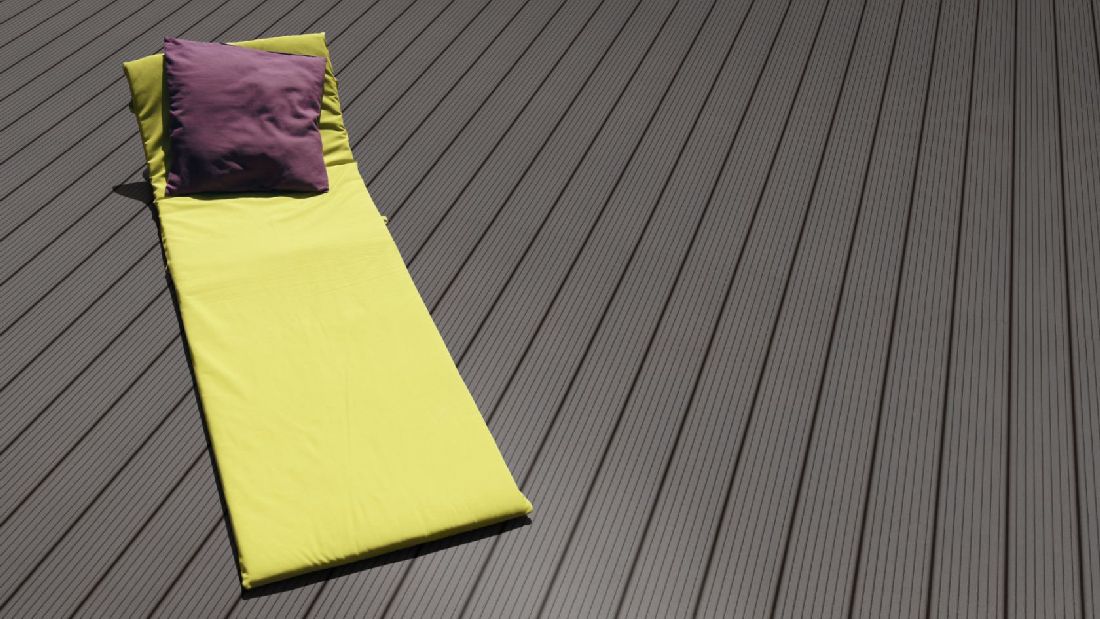 Terrassendiele WPC Prime Hellgrau gerillt/genutet 22 x 143 x 3000-4800 R7