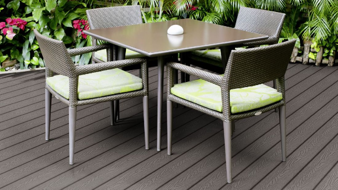 Terrassendiele WPC Prime Hellgrau sägerau fein/grob 22 x 143 R9