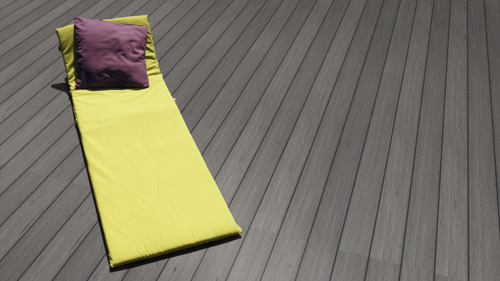 Terrassendiele WPC Prime Steingrau gealtert/gebürstet 22 x 143 x R6