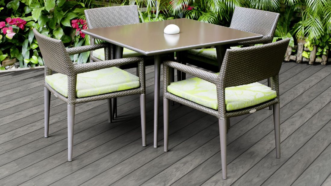 Terrassendiele WPC Prime Steingrau gealtert/gebürstet 22 x 143 x R9