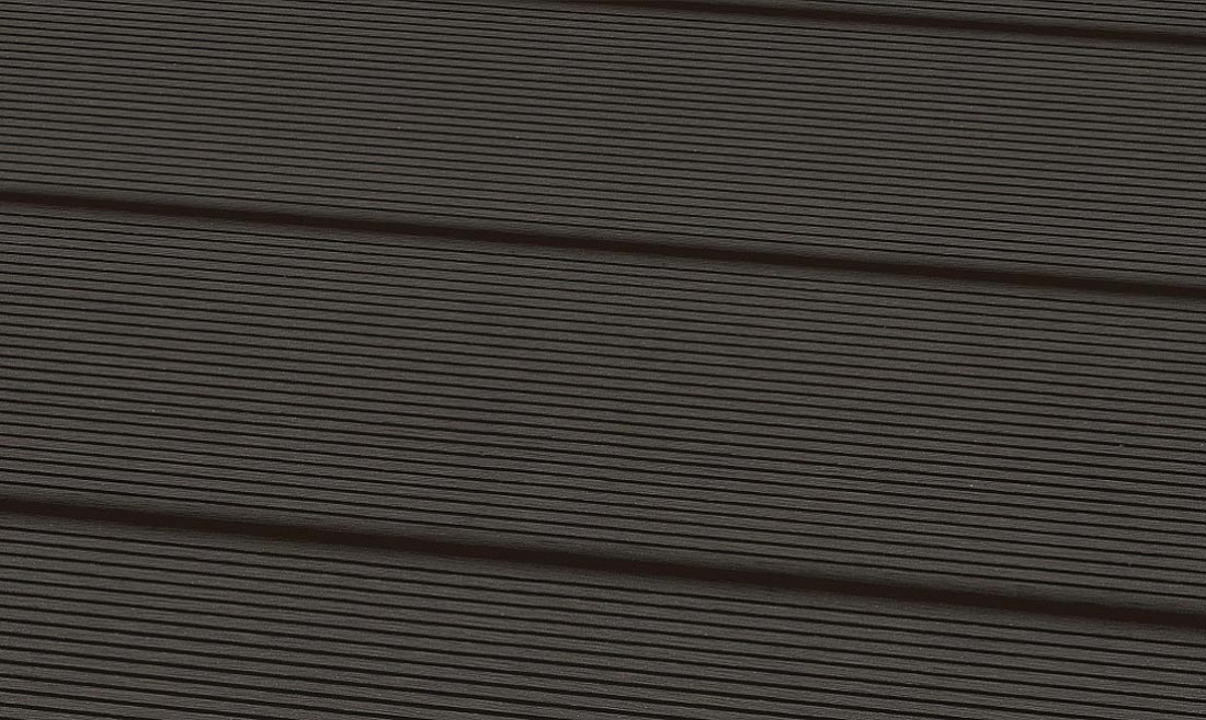 Terrassendiele WPC Smart Dunkelgrau gerillt/genutet  22 x 146 x 3000-4800 mm Raum1