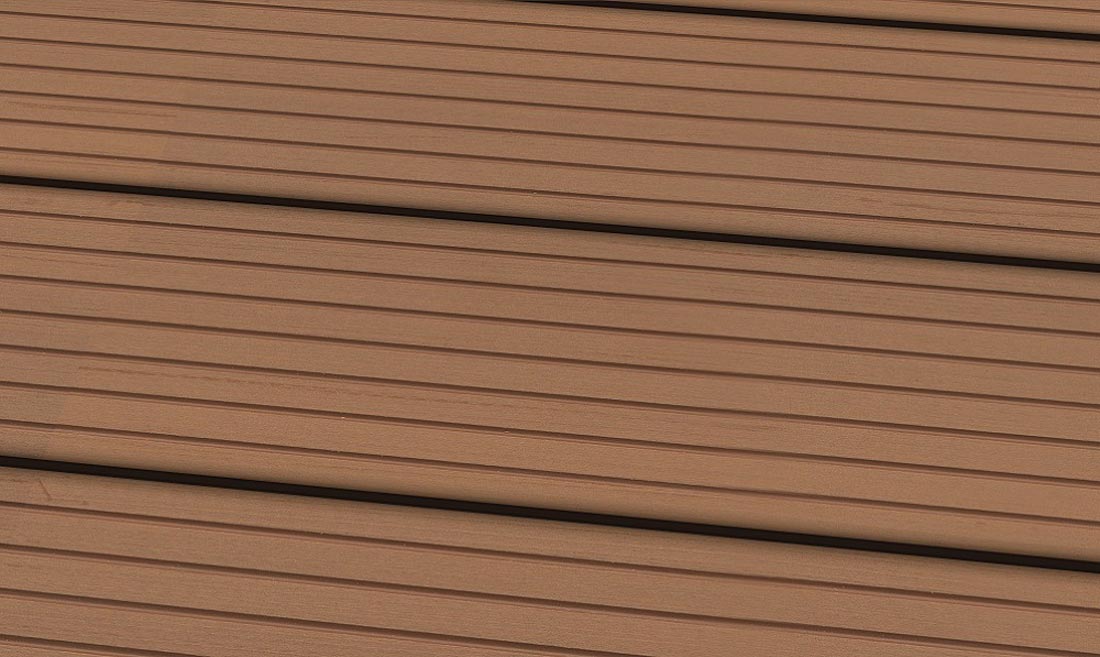 Terrassendiele WPC Smart Hellbraun gerillt/genutet  22 x 146 x 3000-4800 mm Raum2