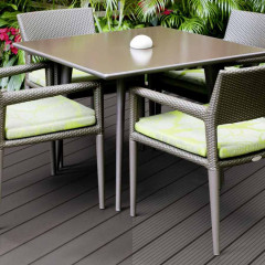 Decking WPC Smart Light grey rilled/grooved 22 x 146 x 3000-4800 mm
