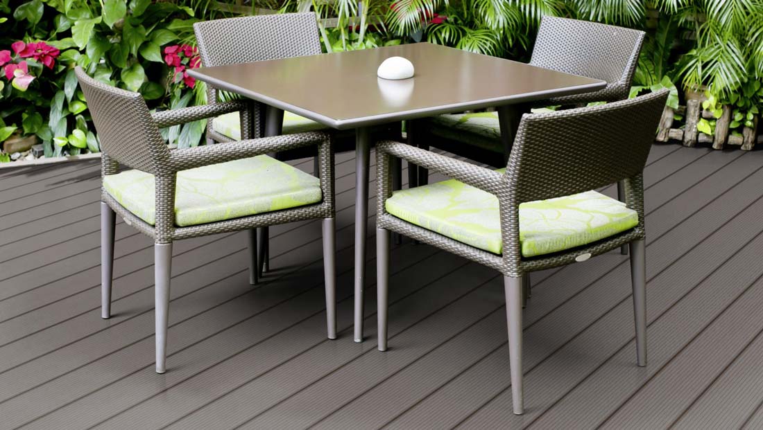 Terrassendiele WPC Ummantelt Smart Granit struktur/gerillt  22 x 143 x 3000-4800 mm Raum5