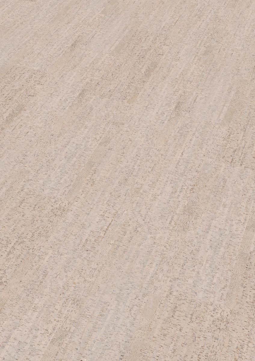 Wicanders Korkboden cork Essence Fashionable Antique White Fliese Raum1