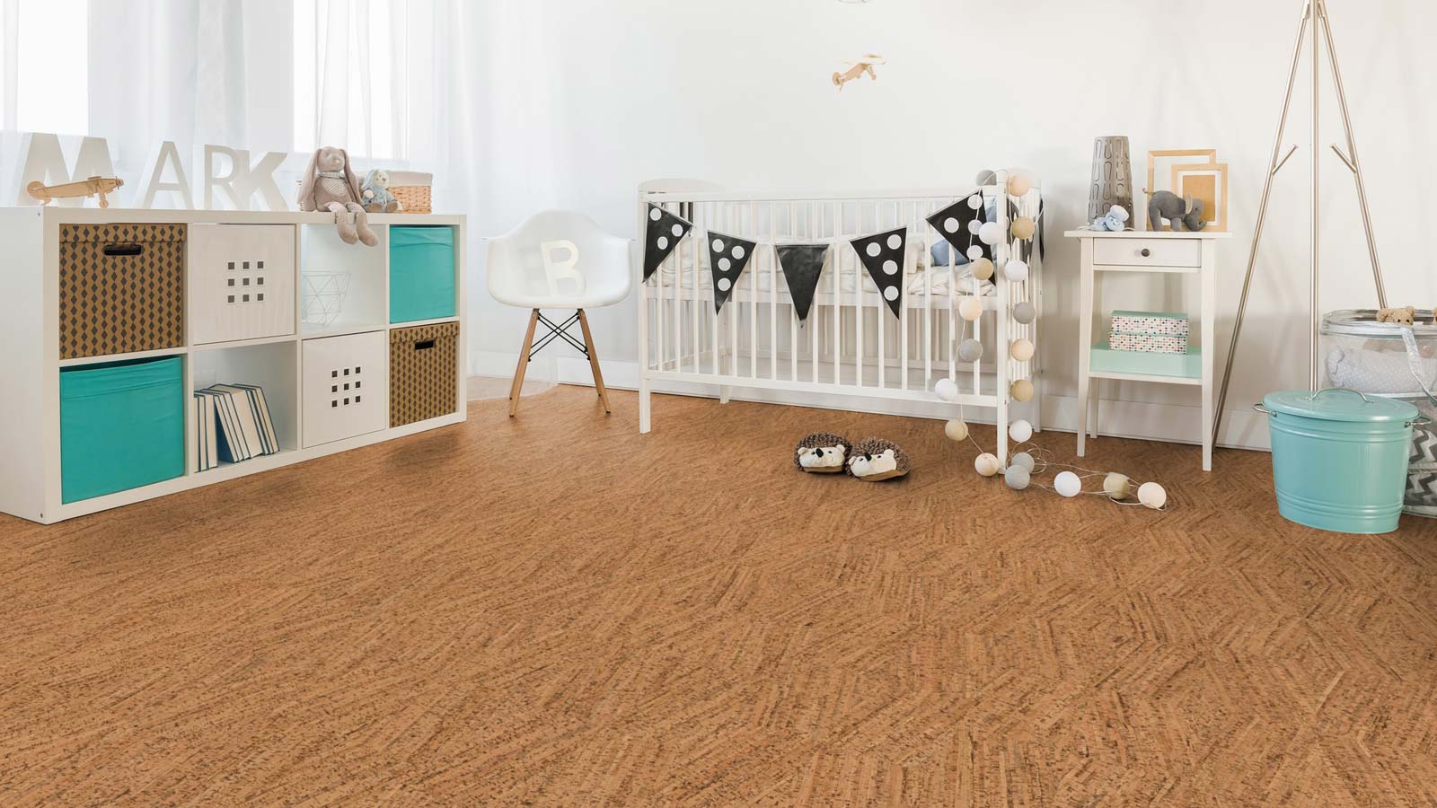 Wicanders Korkboden cork Essence Novel Edge Natural Fliese Raum5