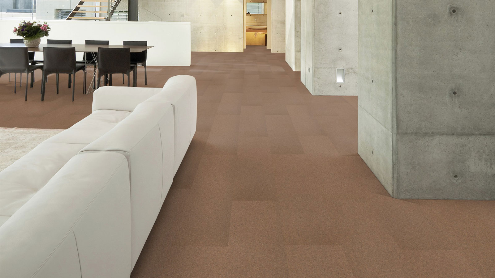 Wicanders Korkboden cork Go Mud Fliese Raum4