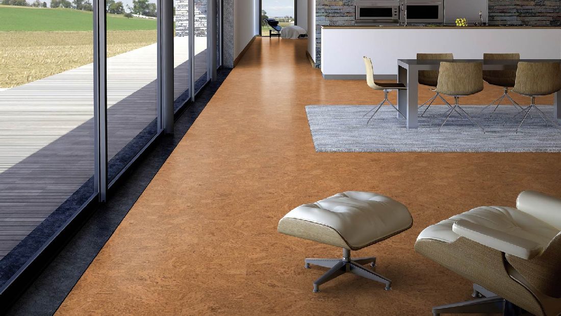 Wicanders Korkboden cork Pure Accent Natural naturbelassen Fliese Raum2