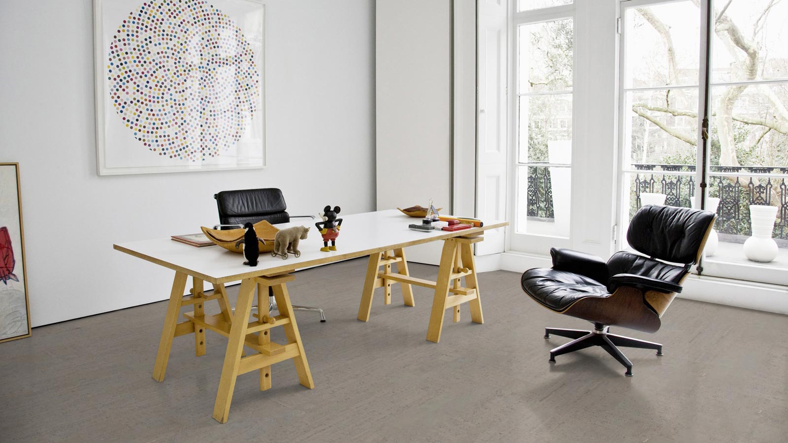 Wicanders Korkboden cork Pure Fashionable Antracite vorversiegelt Fliese Raum6