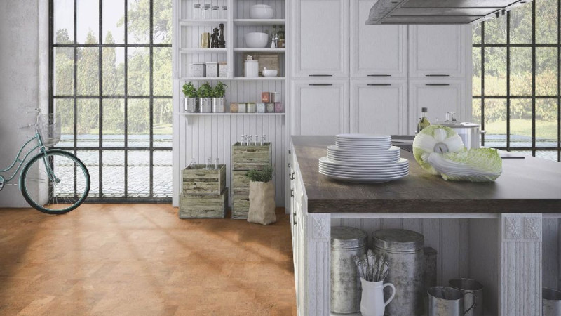 Wicanders Amorim Wise Cork flooring cork Pure Identity Natural Pre-Finish Tile main product photo