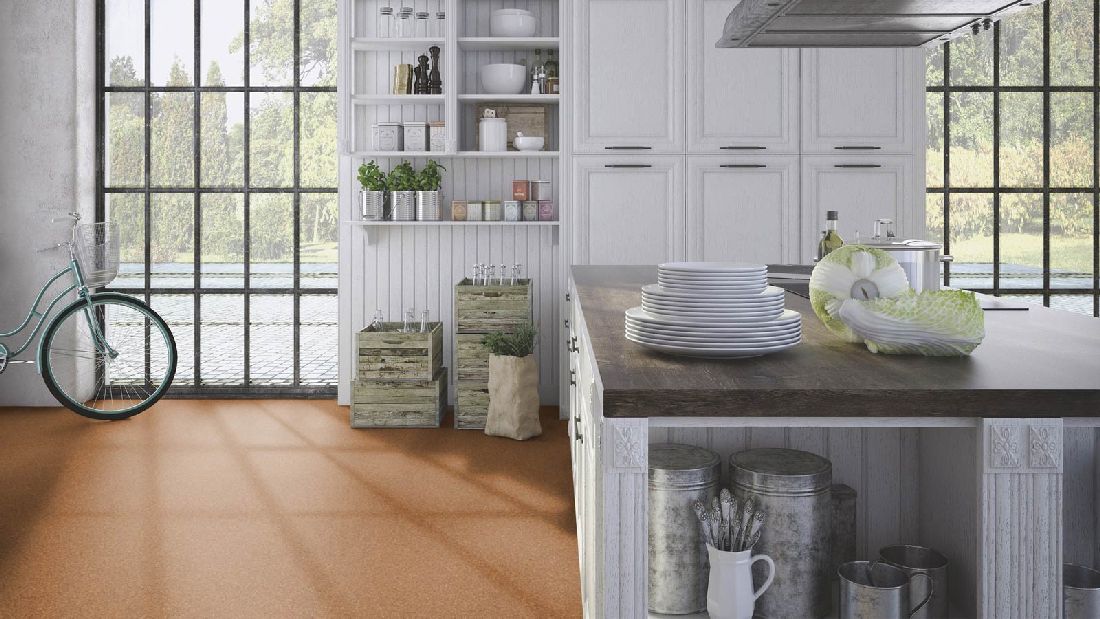 Wicanders Korkboden cork Pure Originals Natural naturbelassen Fliese Raum4