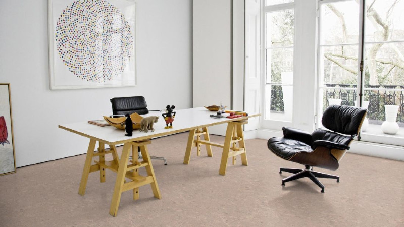 Wicanders Amorim Wise Cork flooring cork Pure Personality Champagne Pre-Finish Tile 4V main product photo