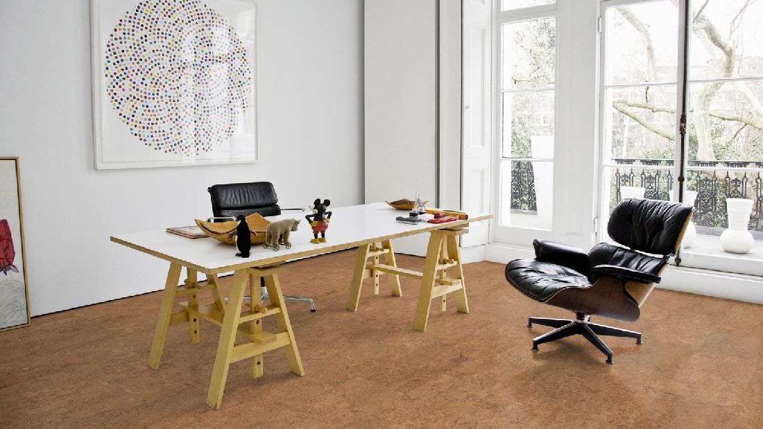 Wicanders Korkboden cork Pure Symphony Natural vorversiegelt Fliese Raum8