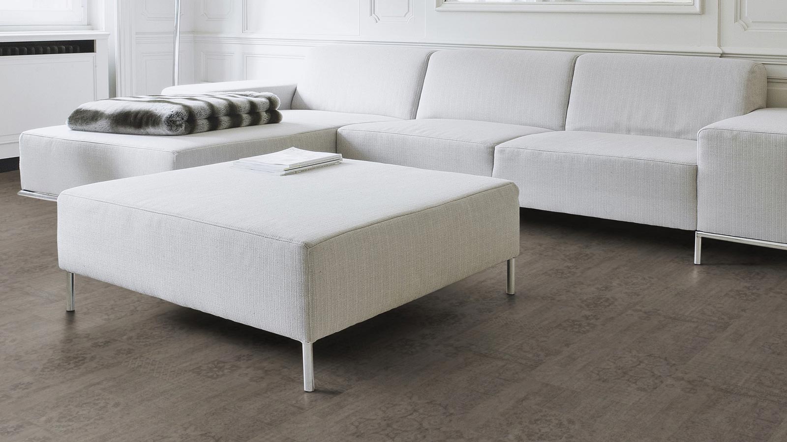 Wicanders Korkboden stone Essence Azulejo Cityzen Fliese Raum3