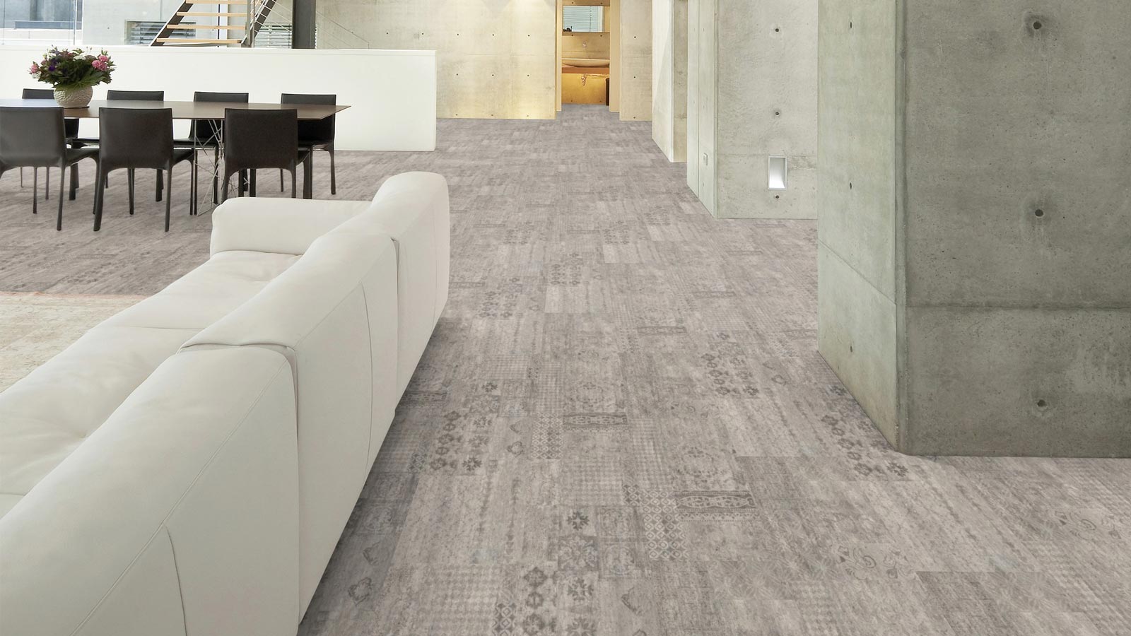 Wicanders Korkboden stone Essence Azulejo Sand Fliese Raum5