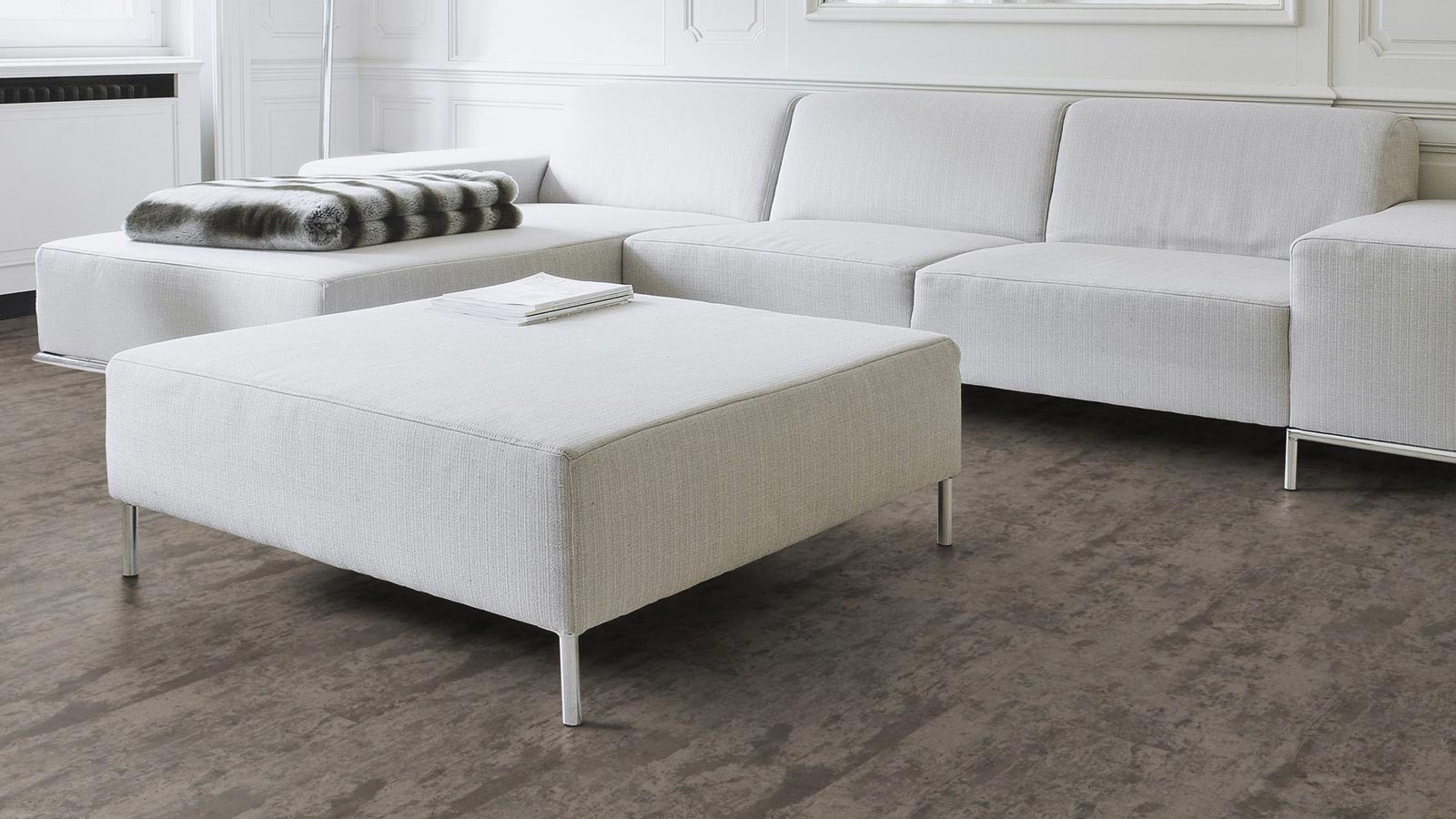 Wicanders Korkboden stone Essence Beton Urban Fliese Raum5