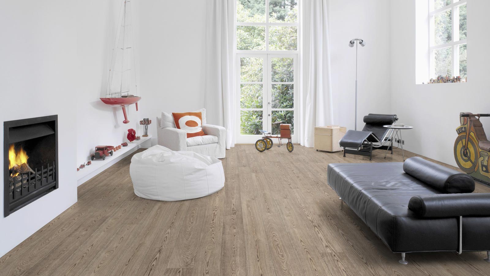 Wicanders Korkboden wood Essence Dapple Oak 1-Stab Landhausdiele / Langdiele 4V Raum3