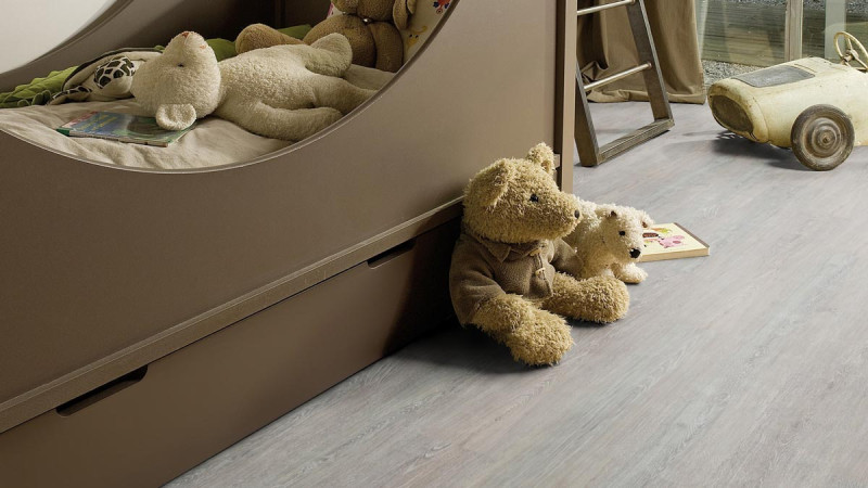 Wicanders Cork flooring wood Essence Platinum Chalk Oak 1-strip main product photo