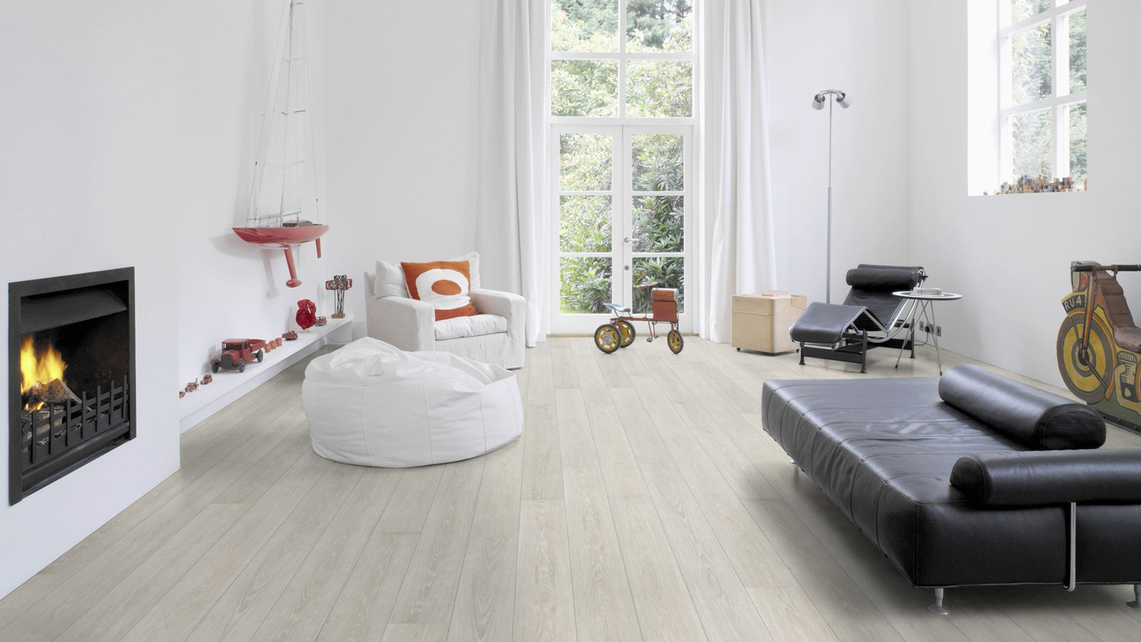 Wicanders Korkboden wood Essence Prime Arctic Oak 1-Stab Landhausdiele / Langdiele 4V Raum3