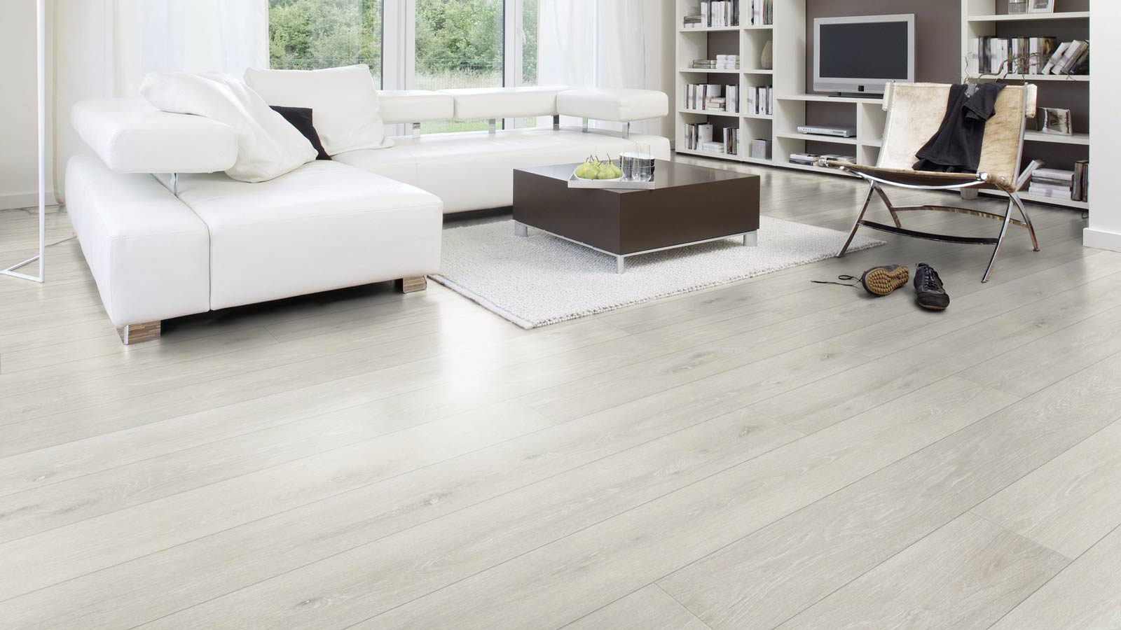 Wicanders Korkboden wood Essence Washed Haze Oak 1-Stab Landhausdiele / Langdiele 4V Raum6