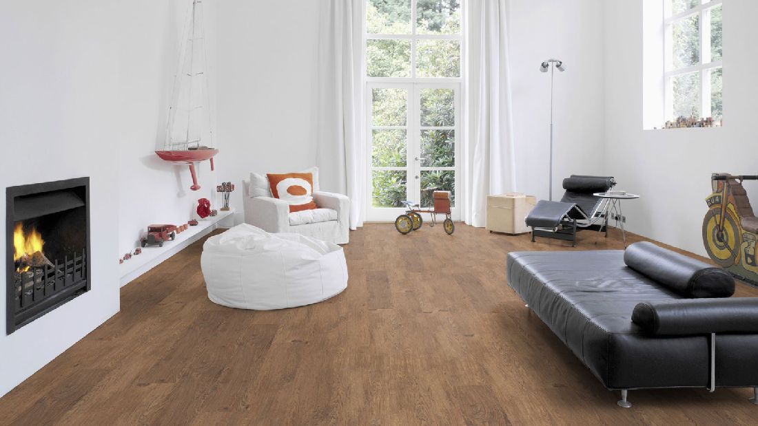 Wicanders Korkboden wood Hydrocork Castle Toast Oak 1-Stab Landhausdiele 4V Raum3