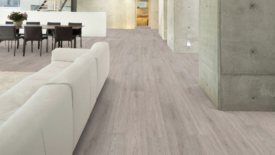 Wicanders Korkboden wood Hydrocork Eiche Limed Grey 1-Stab Landhausdiele 4V Raum4