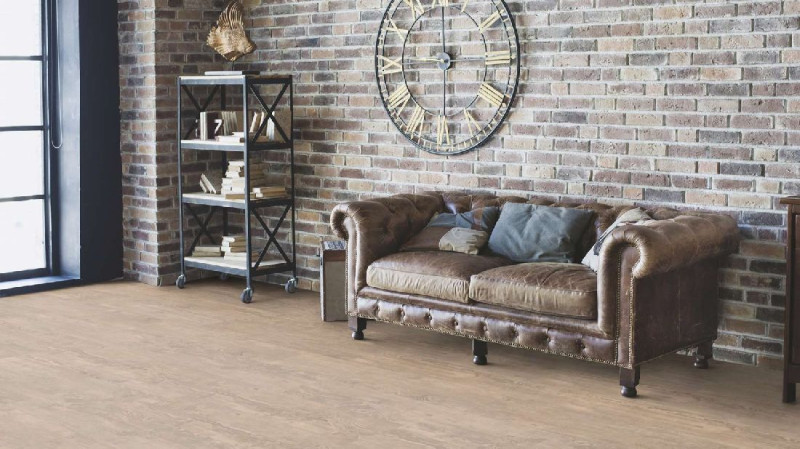 Wicanders Cork flooring wood Hydrocork Spruce Wheat 1-strip 4V main product photo