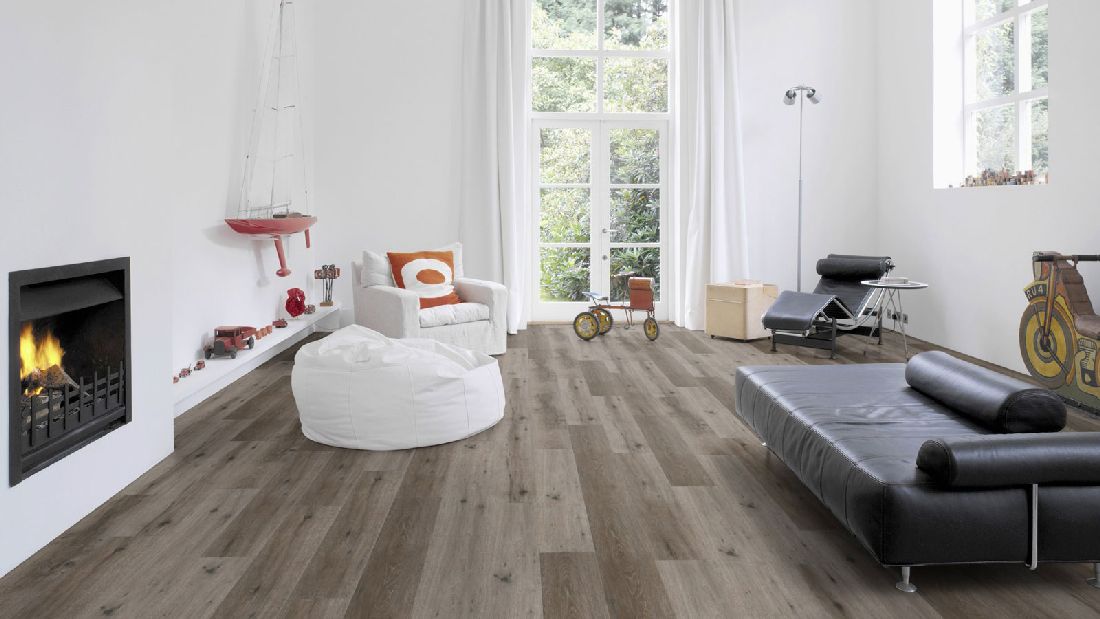 Wicanders Korkboden wood Hydrocork Rustic Fawn Oak 1-Stab Landhausdiele 4V Raum3