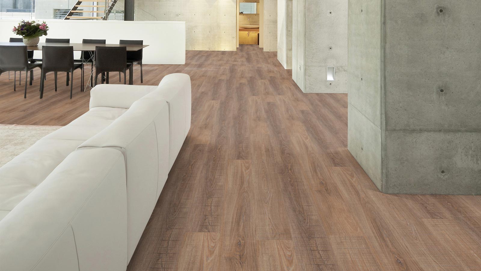 Wicanders Korkboden wood Hydrocork Sawn Twine Oak 1-Stab Landhausdiele 4V Raum4