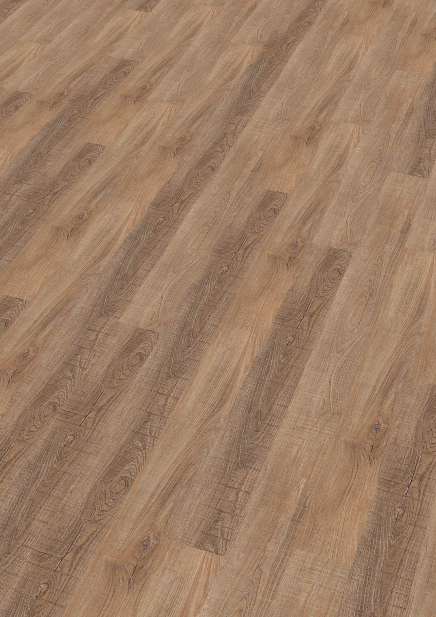 Wicanders Korkboden wood Hydrocork Sawn Twine Oak 1-Stab Landhausdiele 4V Raum1