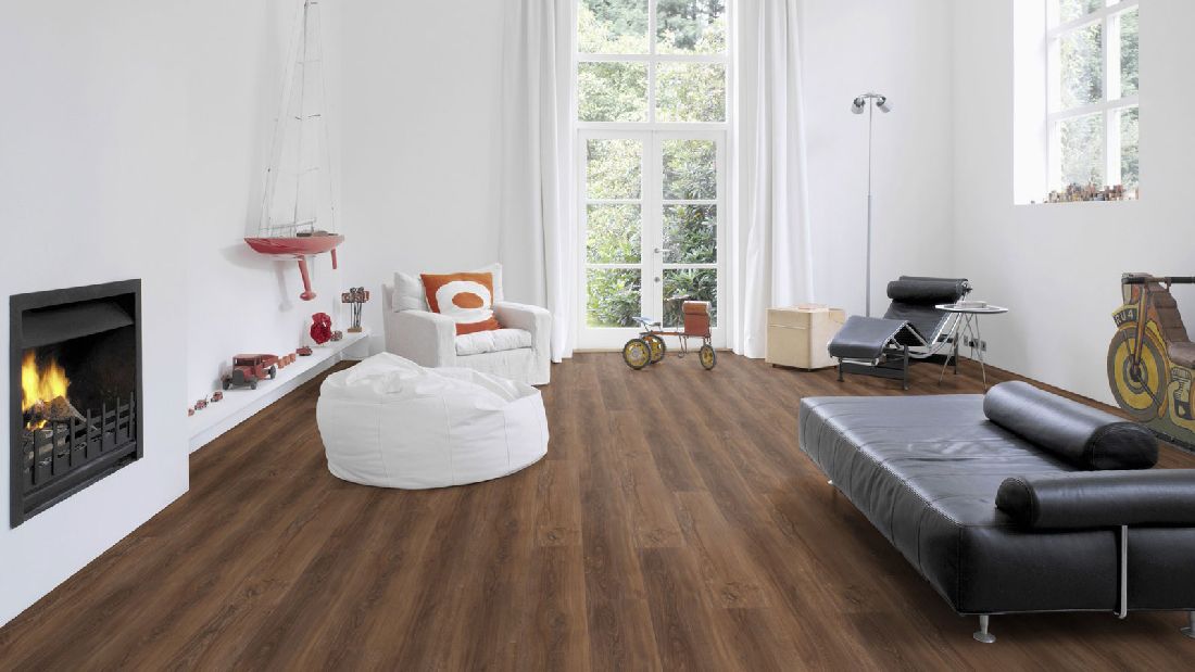 Wicanders Korkboden wood Hydrocork Sylvan Brown Oak 1-Stab Landhausdiele 4V Raum3