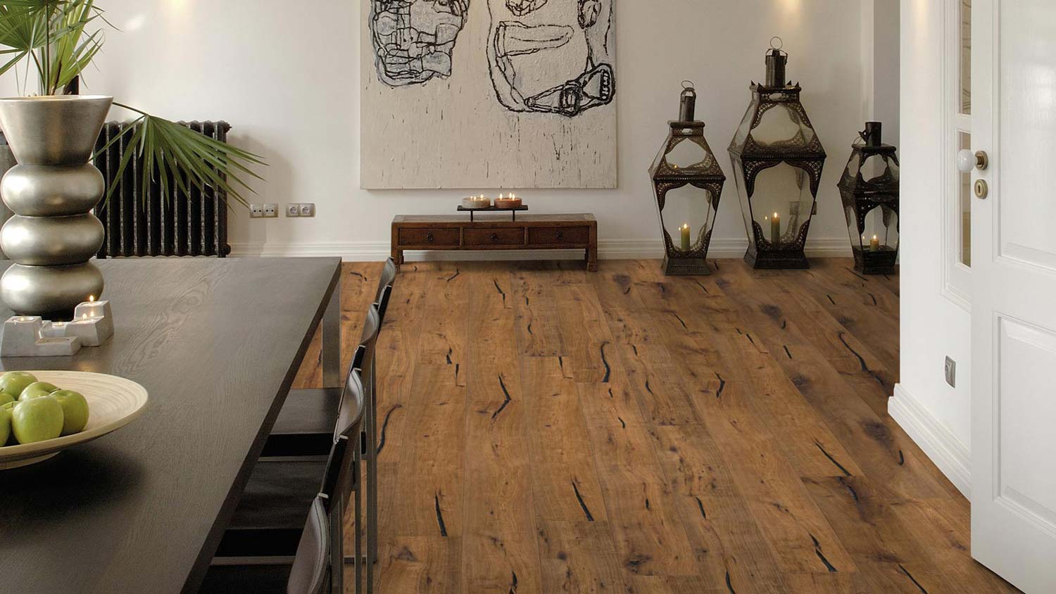 Wicanders Parkett Kentucky Rustikal Eiche Denver Rustikal 1-Stab Landhausdiele 4V Raum7