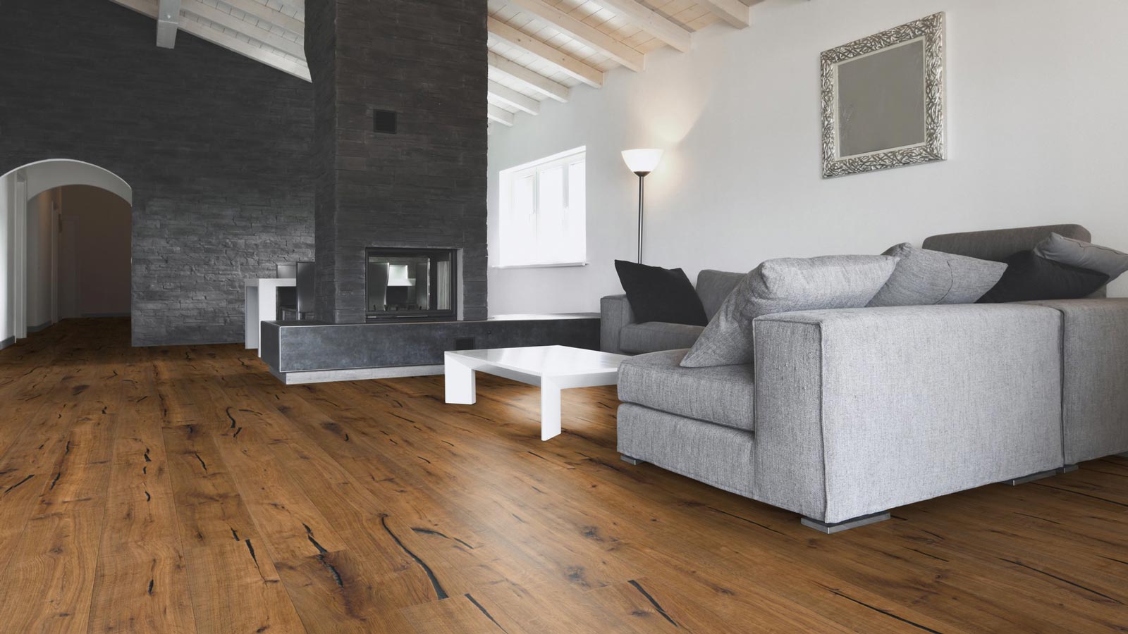 Wicanders Parkett Kentucky Rustikal Eiche Denver Rustikal 1-Stab Landhausdiele 4V Raum8